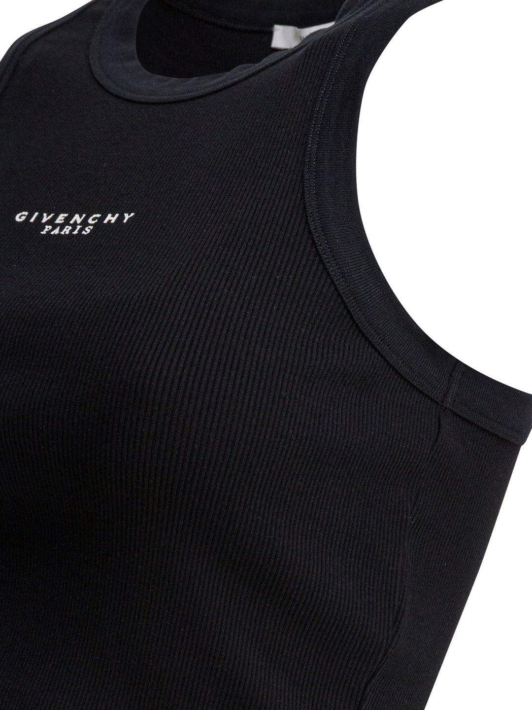 Givenchy Cropped Tank Top With Logo Tops - Black | d6059c22af2b4bd5c53ed6f2262dcacf86334176