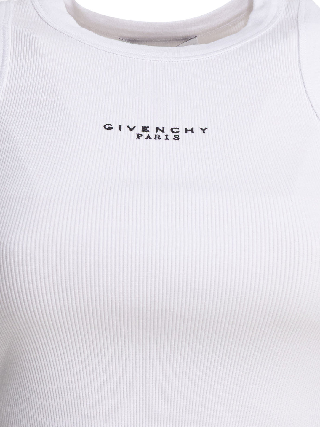 Givenchy Cropped Tank Top With Logo Tops - White | 2567e6bd08f03a569b0706318a731fb1efc40d17