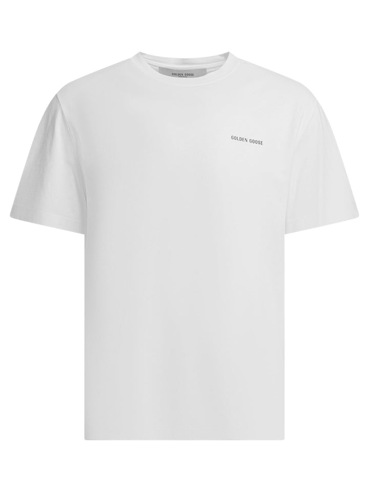 Golden Goose Cotton Jersey Crew-Neck T-Shirt T-shirts - White | d27173936e35f4eaaf0e02c1495acfff9db2dc98