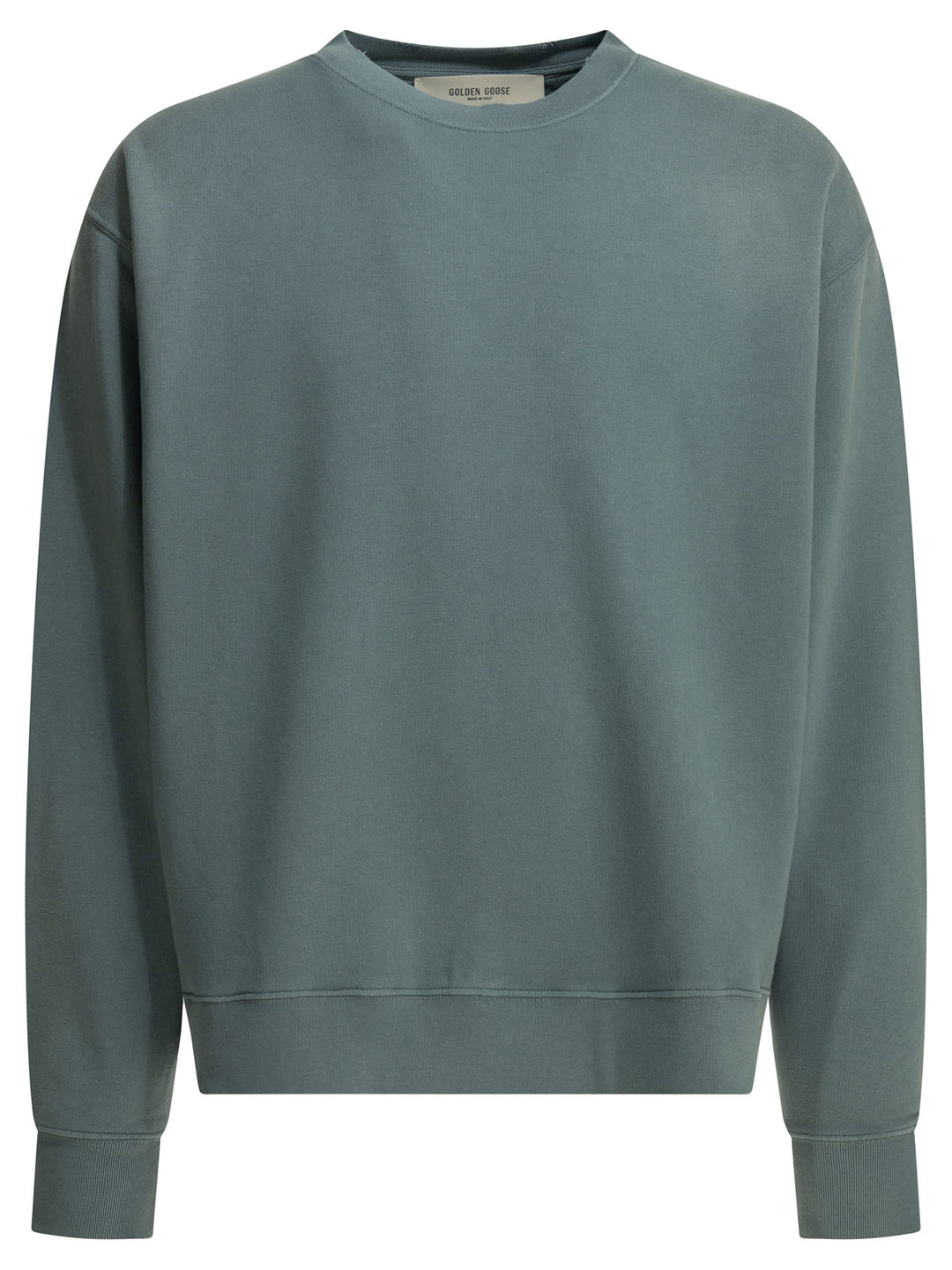 Golden Goose Crewneck Sweatshirt With Reverse Logo Sweatshirts - Blue | 22bac80ae9bd6f05f7624738bfee8c5c120cc585