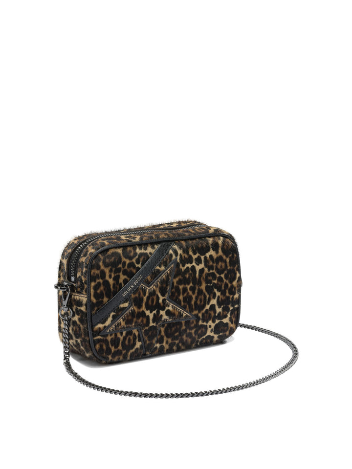 Golden Goose Mini Star Clutches - Brown | c22dfb3cf9371df895fab1d0015c4749162dfe68