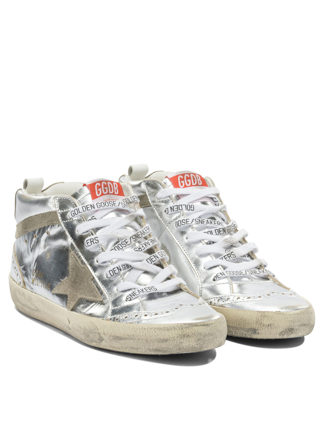 Golden Goose Mid Star Sneakers & Slip-On - Silver | f68aaabff796e5168bccfb179e8dc31de5140fca