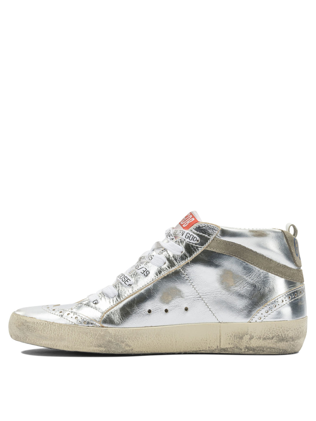 Golden Goose Mid Star Sneakers & Slip-On - Silver | 0649d0aec017354e9b227bb066bc2a39ebd3a324