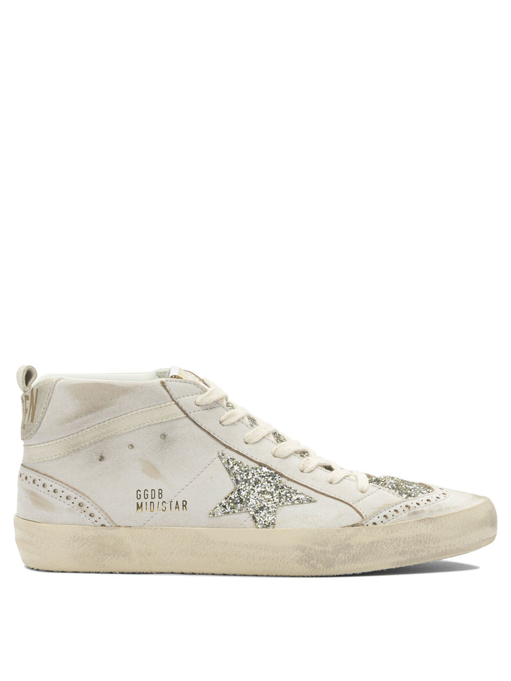 Golden Goose Mid Star Sneakers & Slip-On - White | 30c00246ced8e23d1eb83c220b324945841d6a57