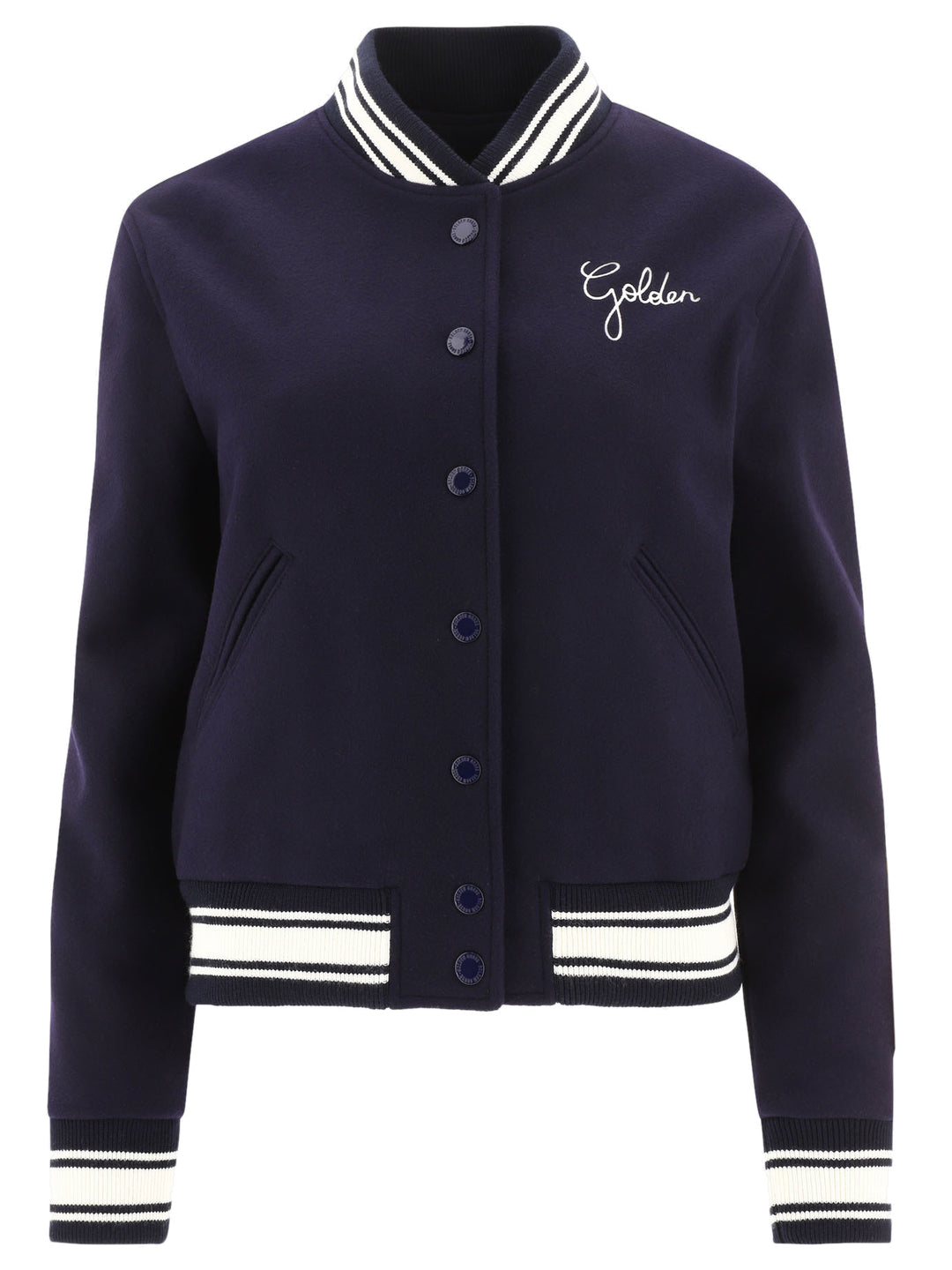 Golden Goose Wool Bomber Jacket Jackets and Coats - Blue | 0383b9319a53530ed0f82294aeb624490c322589