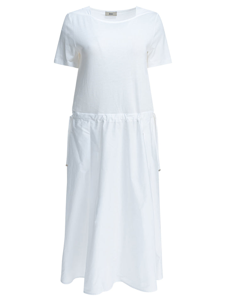 Herno Flared Midi Dress Dresses - White | 29e6629413f3cb7153c75fc1af139ad99e5c41b1