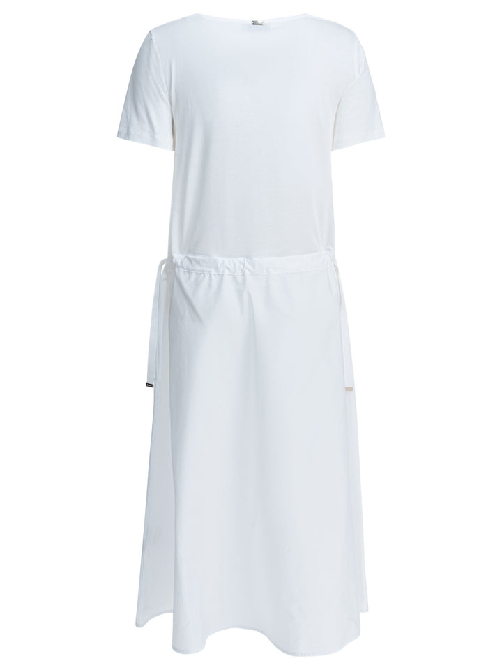 Herno Flared Midi Dress Dresses - White | d599c36b5d88e8d29ff550cdd260a01e1767dd74