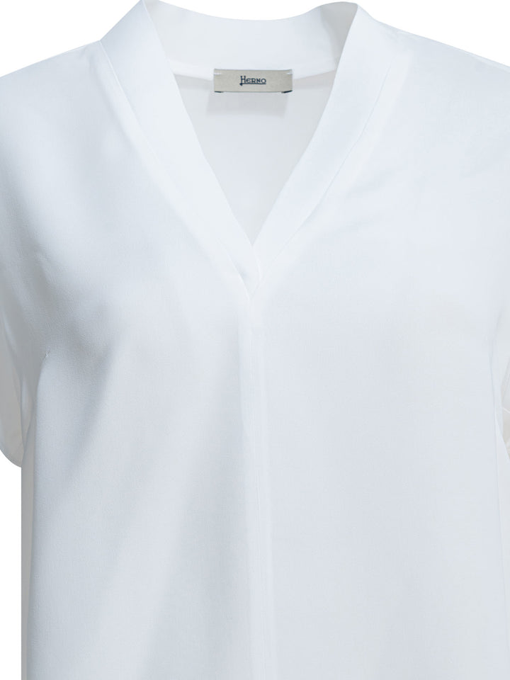Herno Viscose Blouse Shirts - White | 6e0b28709a812184aba0f91011e6fc28b53e693d