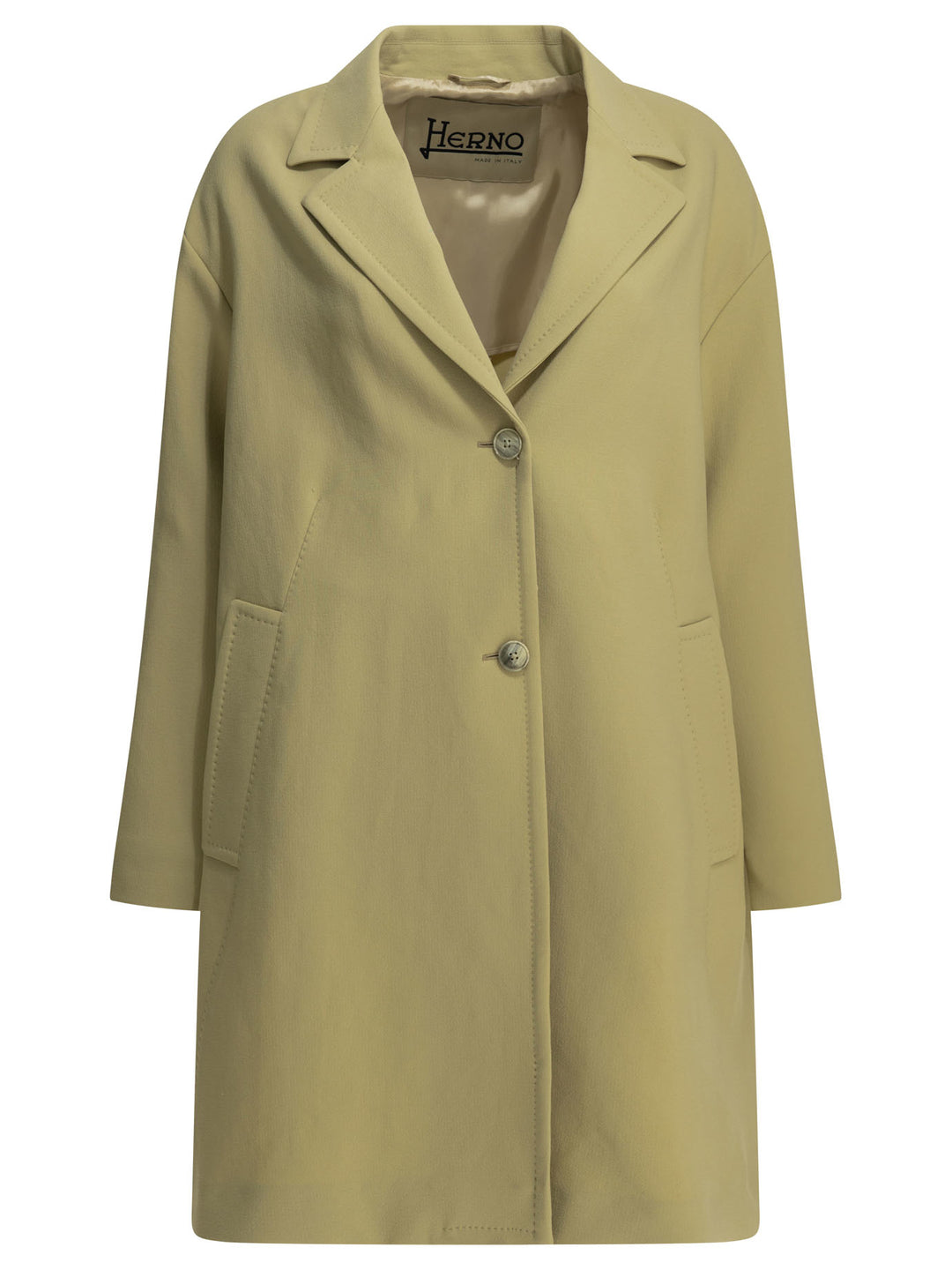 Herno Long Coat Jackets and Coats - Beige | e56811f3b5b69dd3fb97bef3aa600c74769a6069