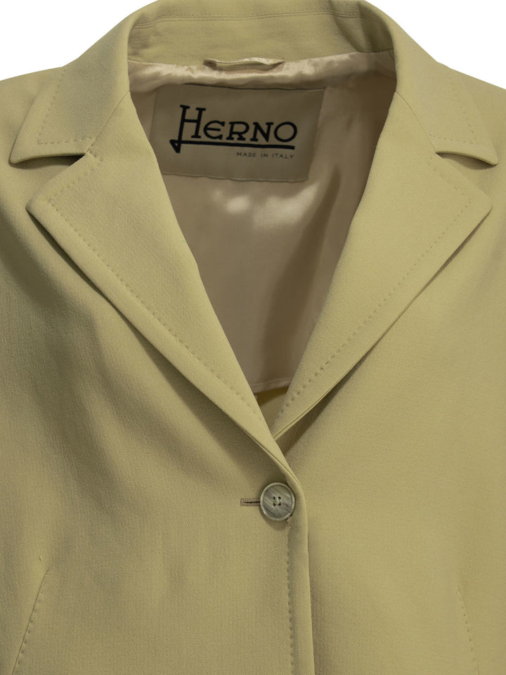 Herno Long Coat Jackets and Coats - Beige | f3d74783617ef8c054e8c83aae981f427bc19201