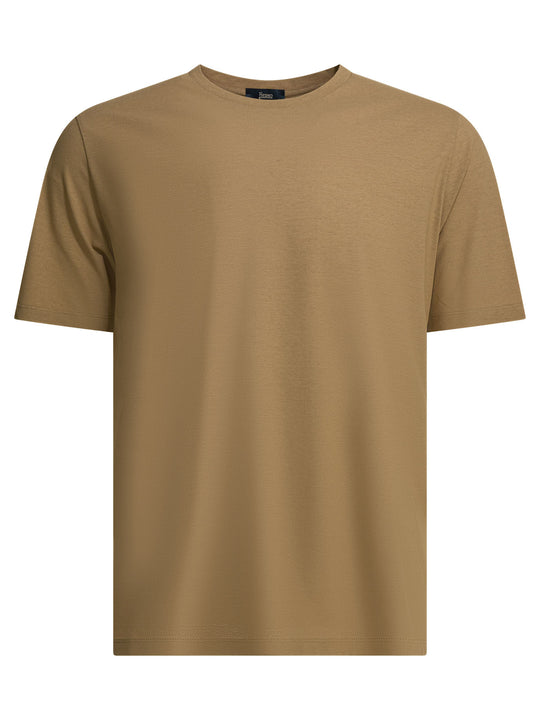 Crew-Neck T-Shirt T-Shirts Brown