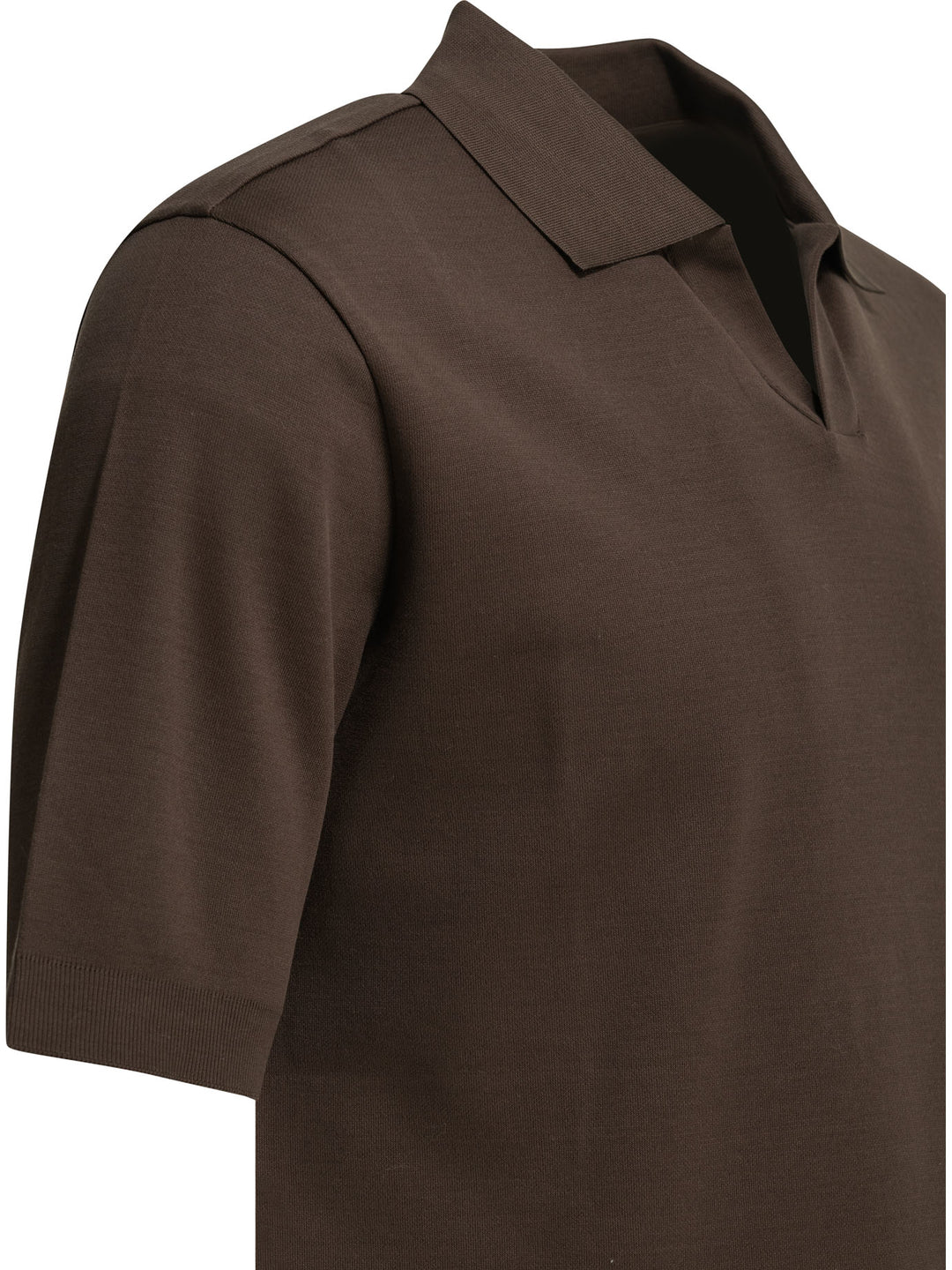 Herno Polo Shirt Without Buttons Polo shirts - Brown | ed26478be67d39f52432488f7ce4c78188ba865d