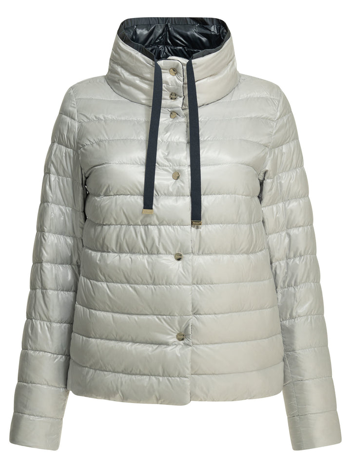 Herno Reversible Short Down Jacket Jackets and Coats - Blue | 1a3cf6fd6de7a5ba02026fb9b86bb822e744d170