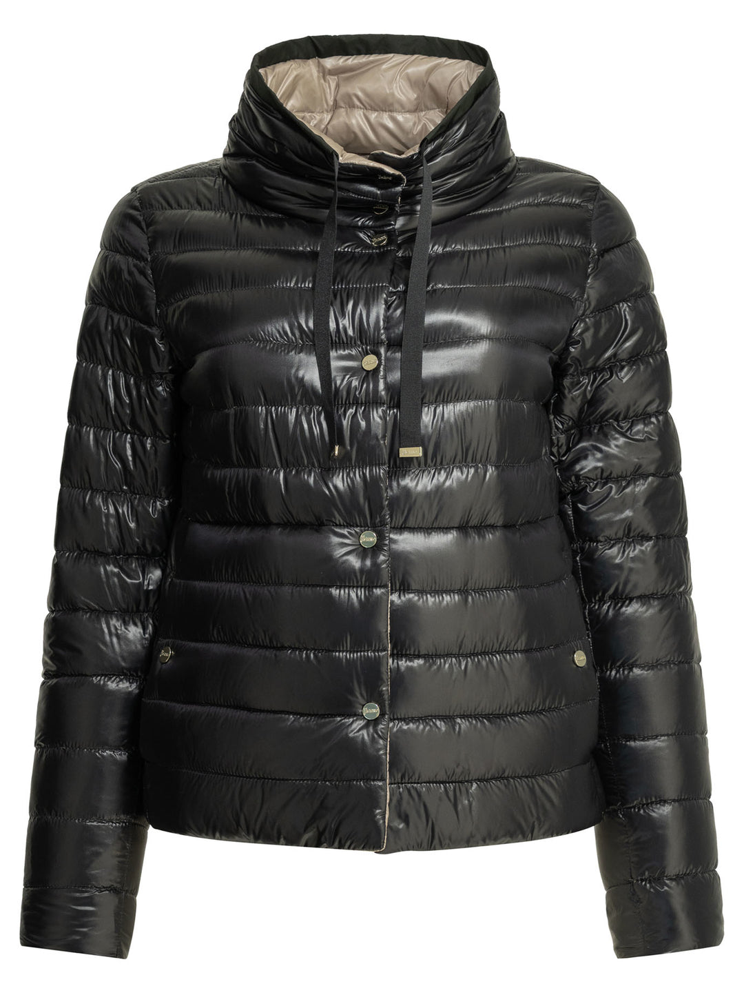 Herno Reversible Short Down Jacket Jackets and Coats - Black | 6bba999e771a14f1cf6bcebfc1ebaf73e23f4605
