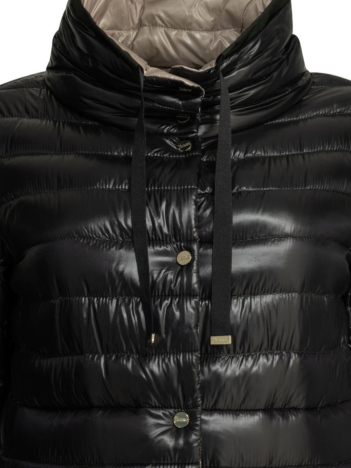 Herno Reversible Short Down Jacket Jackets and Coats - Black | 0074f9aa83a96d25e52c57f96d33a3eff01134dd
