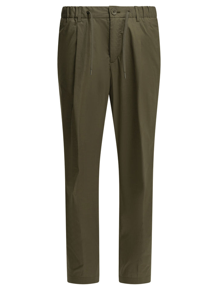 Herno Casual Cotton Pants Trousers - Green | e1321a95114fa7ade41cce93d81b81a3220e4efc