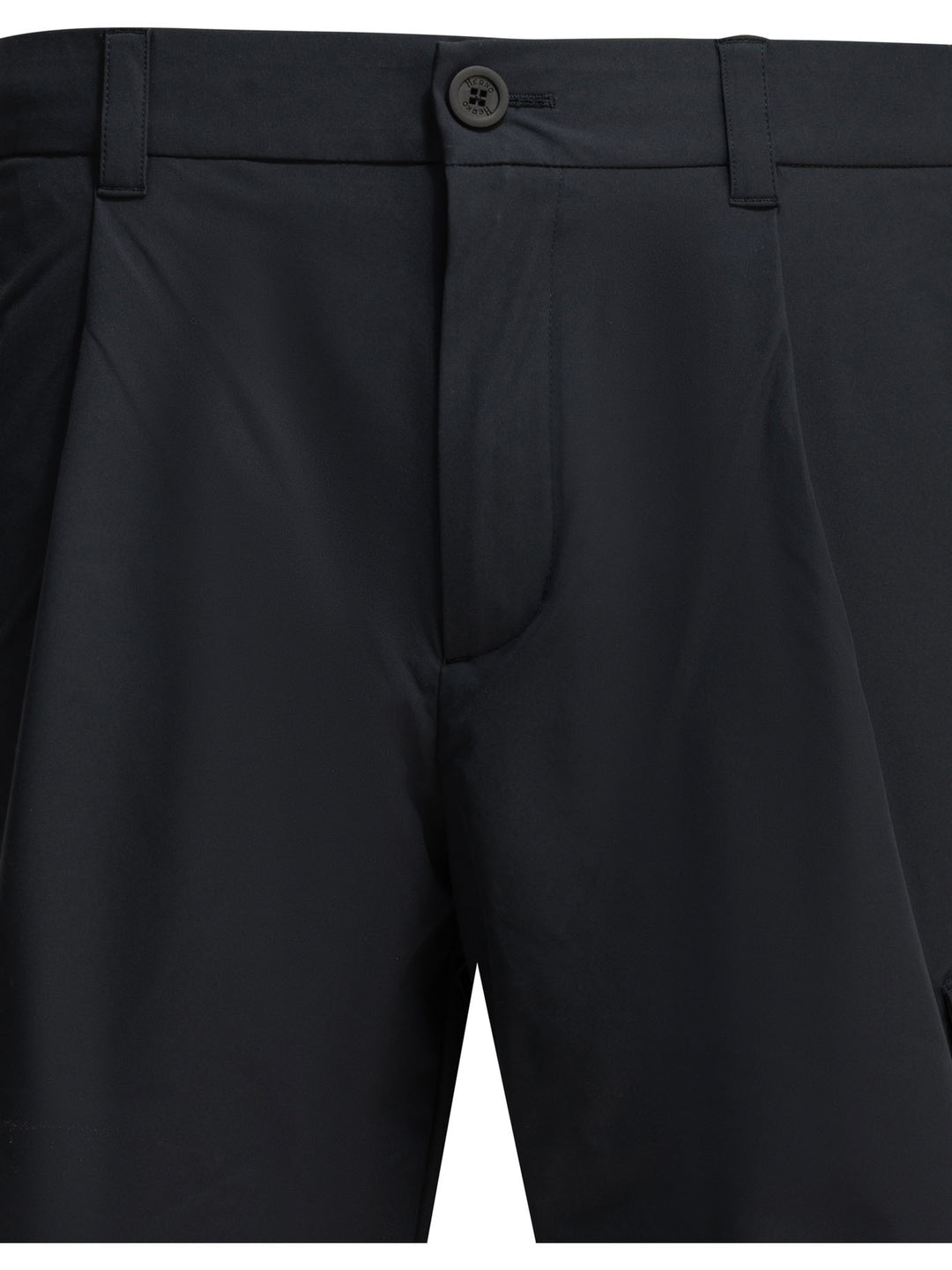 Herno Short Cargo Shorts - Blue | c1a01f8ec9ab95aed7376567c96349df181969f4