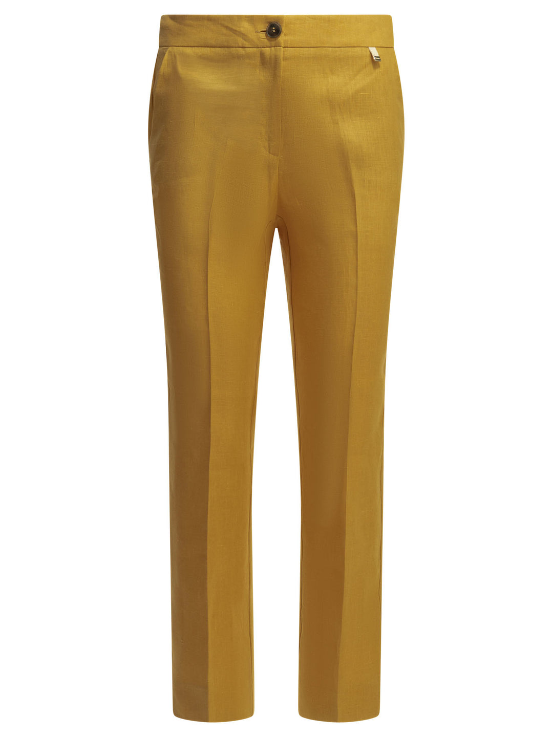Herno Linen Tailored Pants Trousers - Orange | 5e2ec4403abfc2d69a5f9b3b8c8c9269ad87ab76