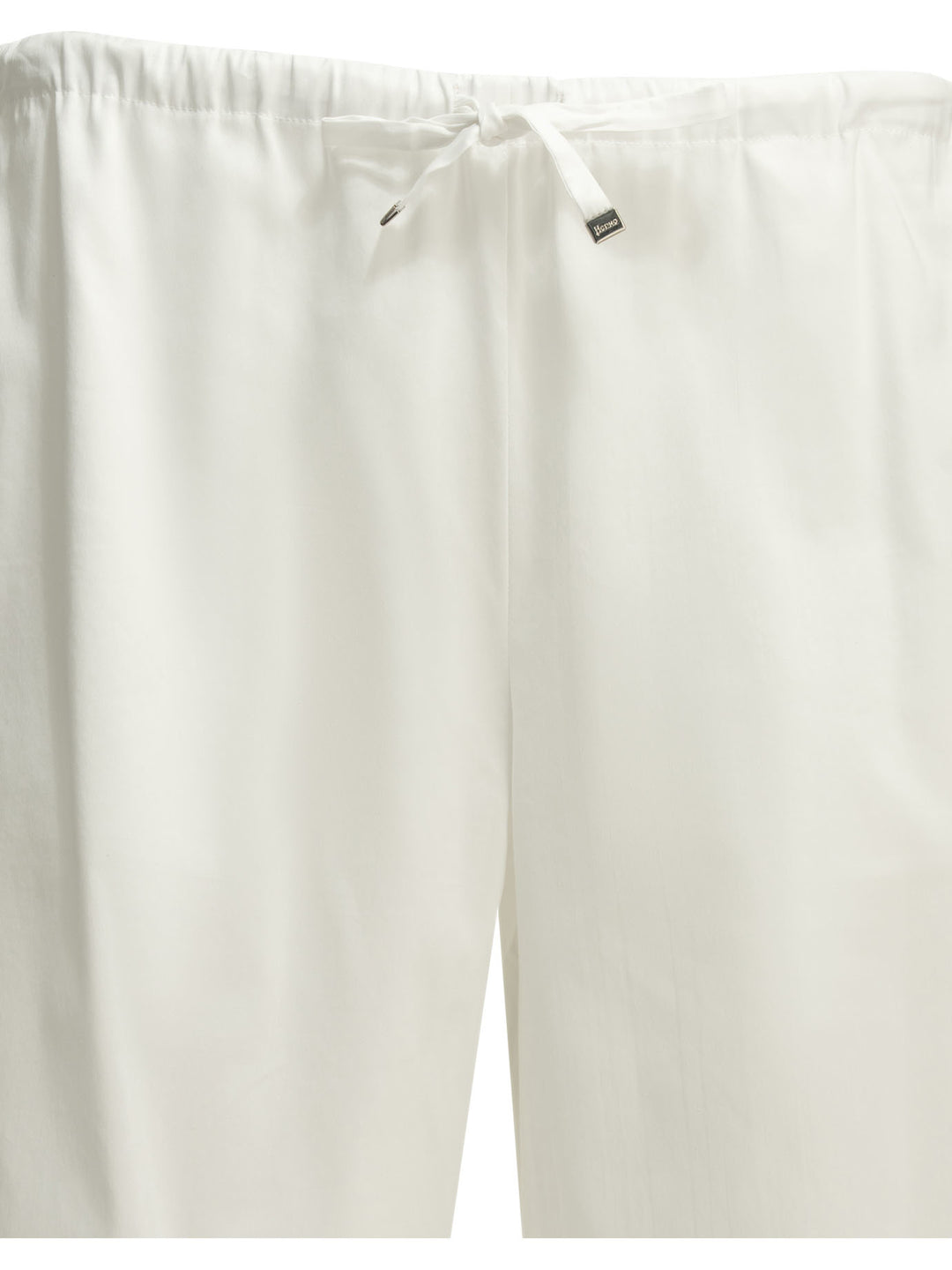 Herno Casual Cotton Pants Trousers - White | 03cb0a4ce0ceba6ac01eef1b48756ae34dc2e759