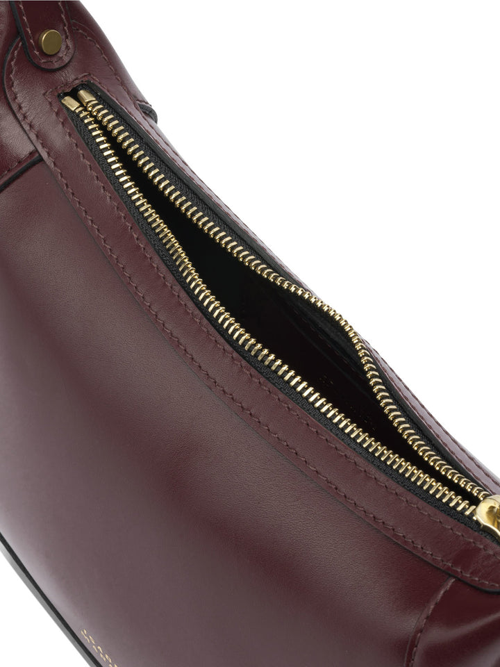 Isabel Marant Oskan Moon Shoulder Bags - Bordeaux | 9dac9f4a3581ecacb509274b3a2d6c923d3677d7