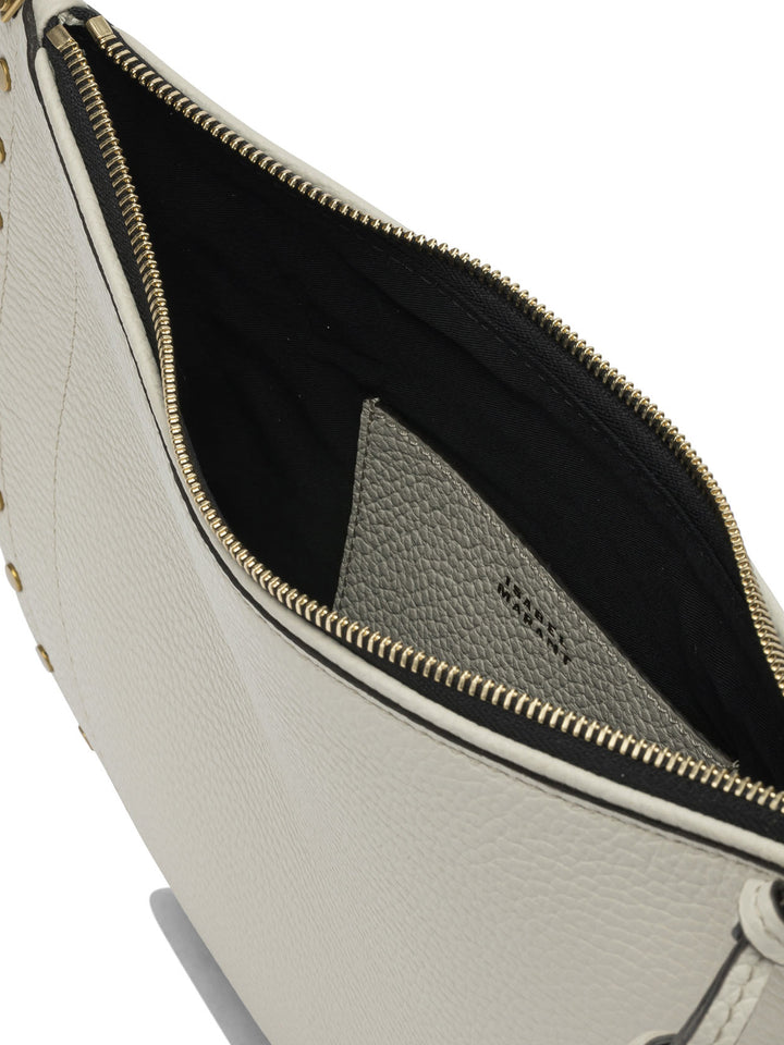 Isabel Marant Oskan Soft Zip Shoulder Bags - White | e6a9c8e4b2fa49ee941060ebf93d7d67576700d1