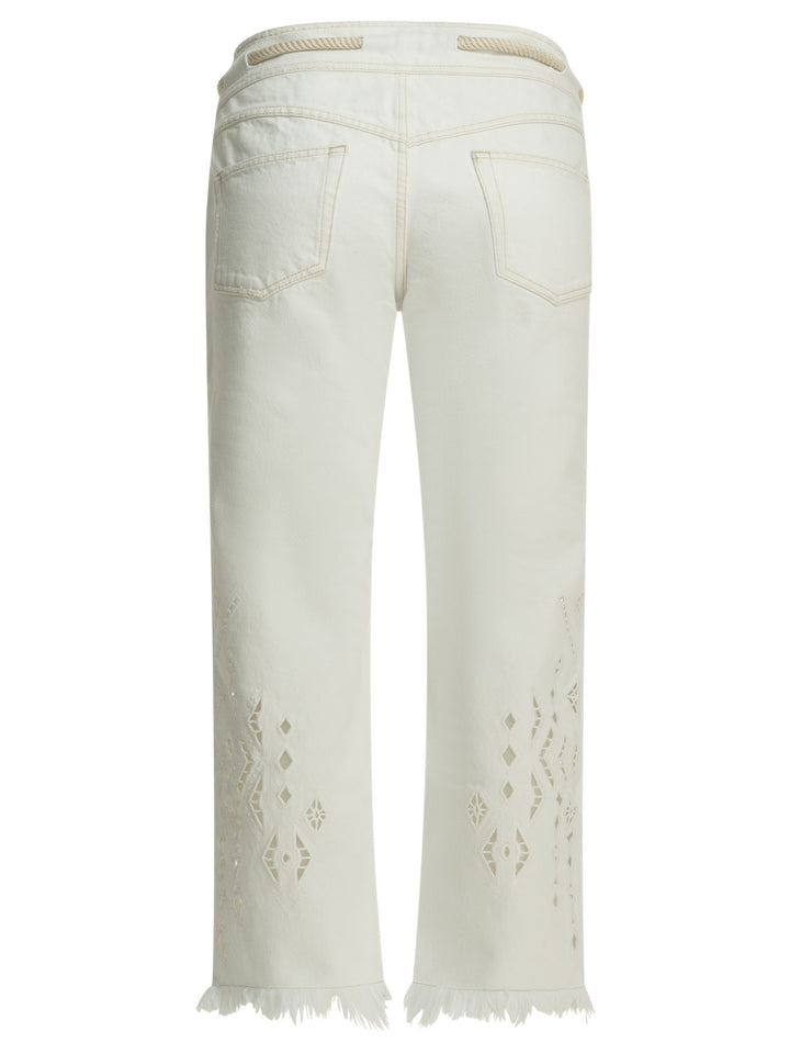 Isabel Marant Alison Jeans - White | 83a0d1810659c0f2b15250343bb98ed93df5c96a