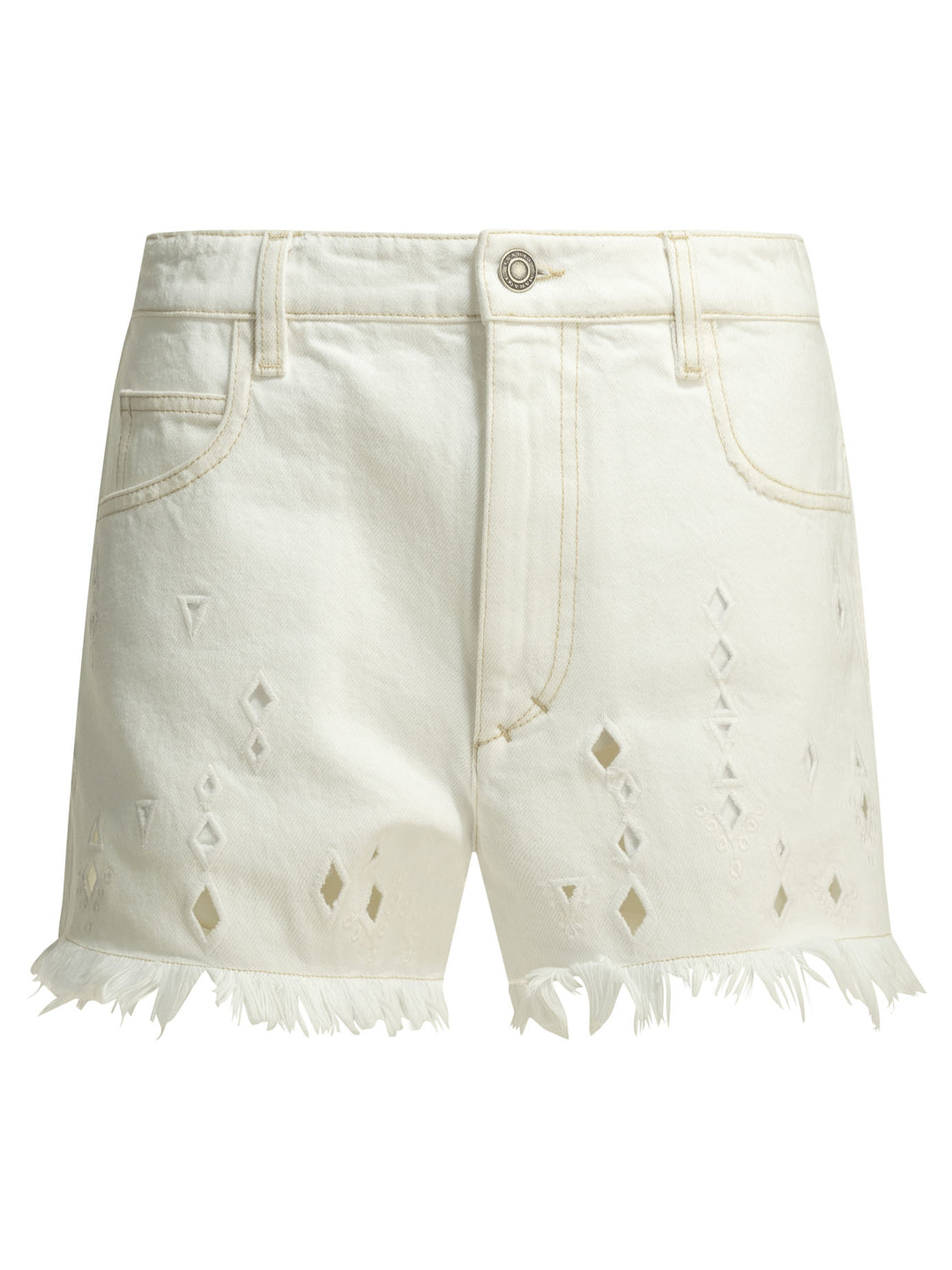 Isabel Marant Aecia Shorts - White | b174e0e2656b84f98b2692575612798ea53edb35