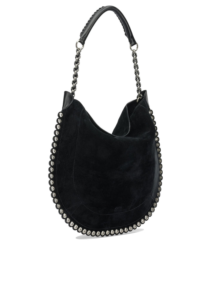 Isabel Marant Oskan Hobo Soft Shoulder Bags - Black | b7e8a846f1ec0344fac6143b920150faed471a47