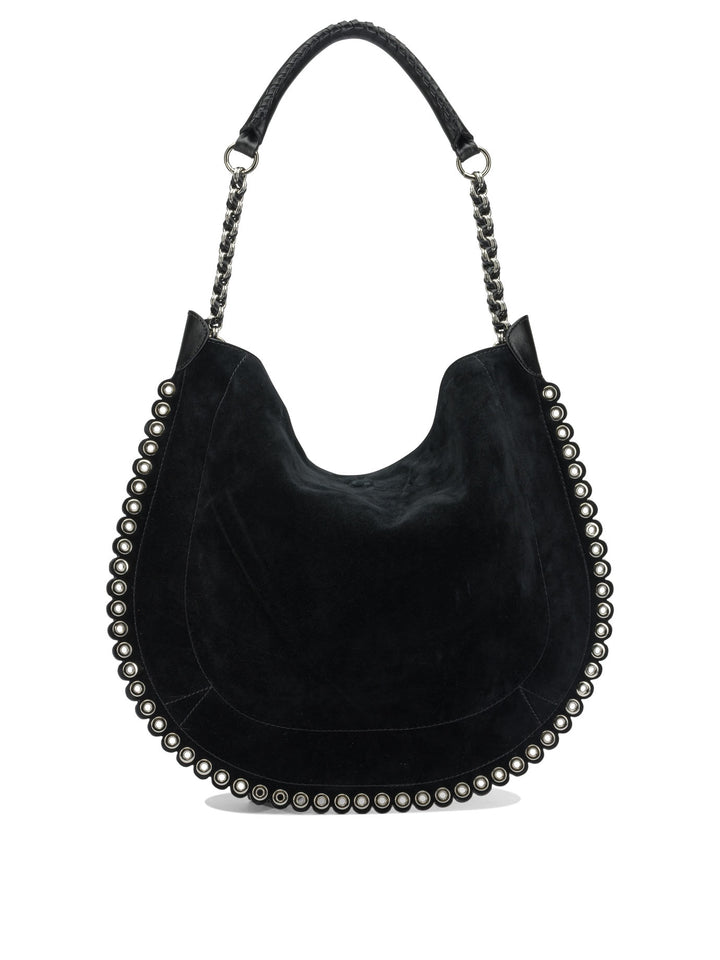 Isabel Marant Oskan Hobo Soft Shoulder Bags - Black | a1195c9fc7a9f1747b700c454f66b610d52ac8b9