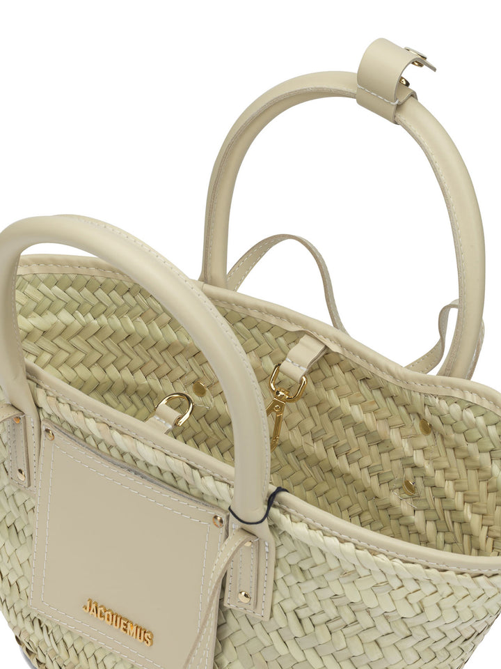 Jacquemus Le Petit Panier Soli Handbags - White | 6da29680db055be0d41aa7a136642034fa3222d3