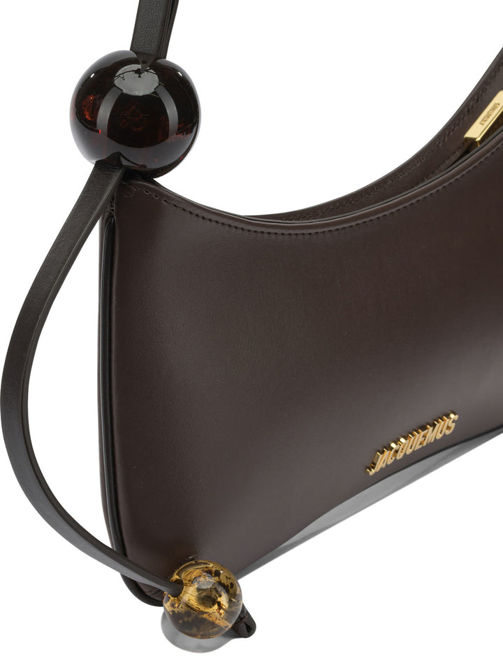 Jacquemus Le Bisou Perle Shoulder Bags - Brown | 2f993c4d5b7850e3d02a91be8a38bc015fe6e7ef