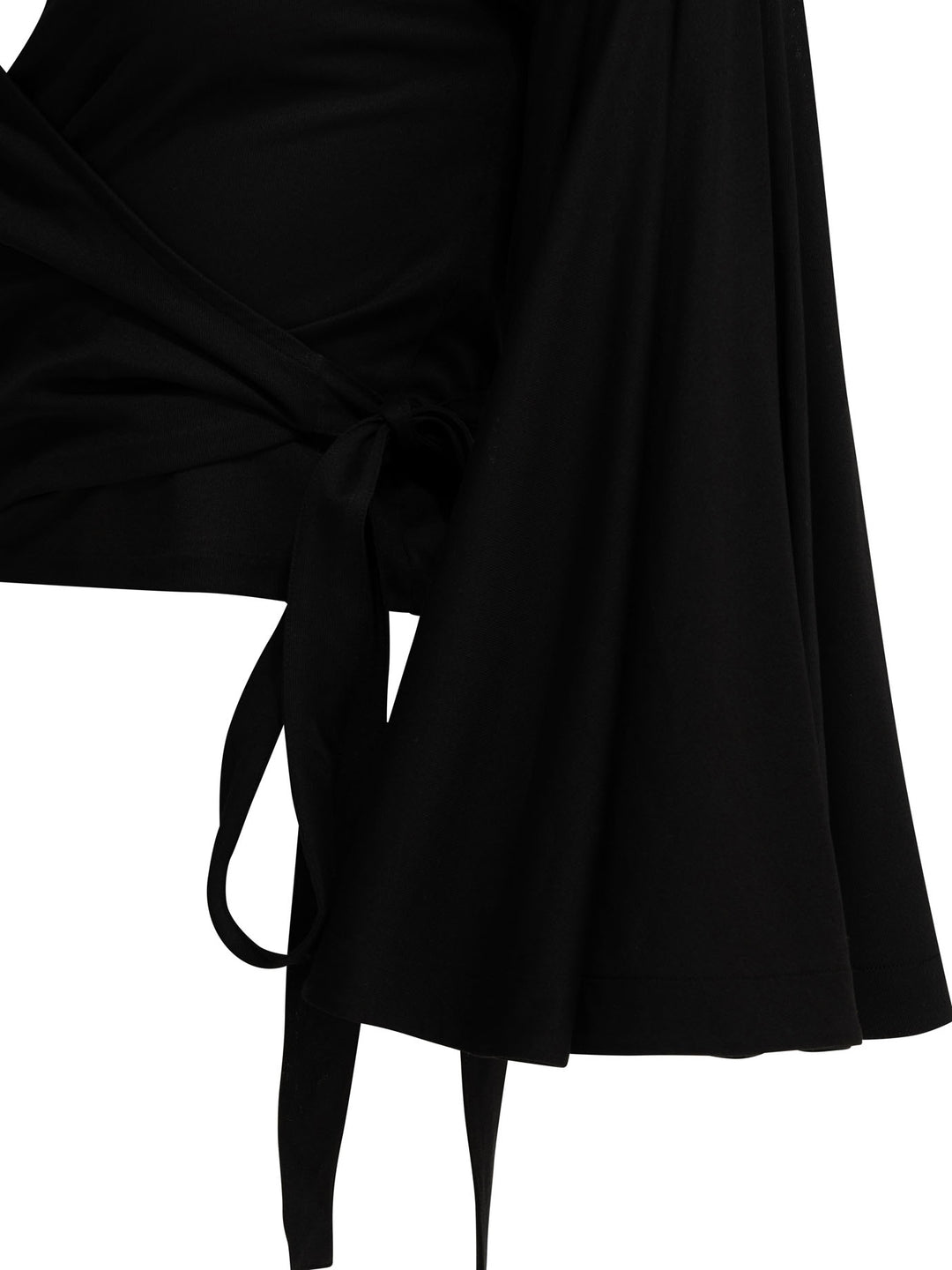 Jacquemus Casual Wrap-Around Top Tops - Black | 29aeedbacb8182b833eea3a4db23cbe88454e3b0