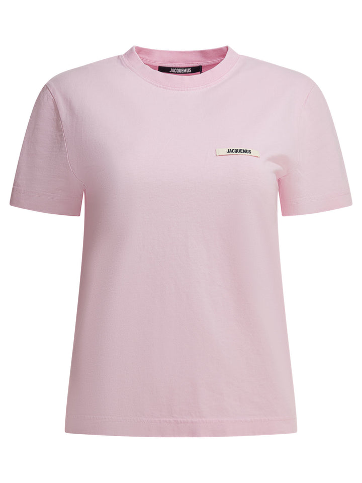 Jacquemus Gros Grain T-shirts - Pink | e925617f34e843fffacb78720b6d62de90136d5a