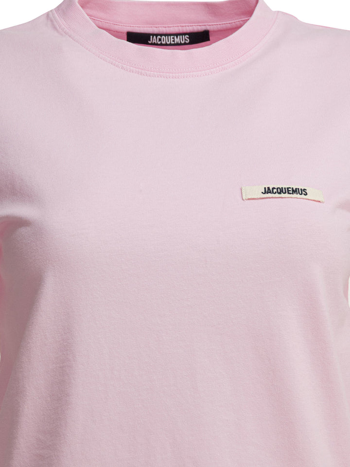 Jacquemus Gros Grain T-shirts - Pink | ea2a83af238c6e06238f14a5c92330aee454a5c0