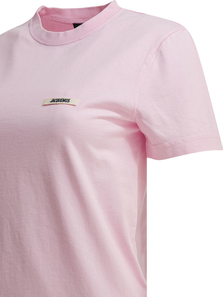 Jacquemus Gros Grain T-shirts - Pink | 8bdf306033c319175a5e06b5f92162c0c9f02a10