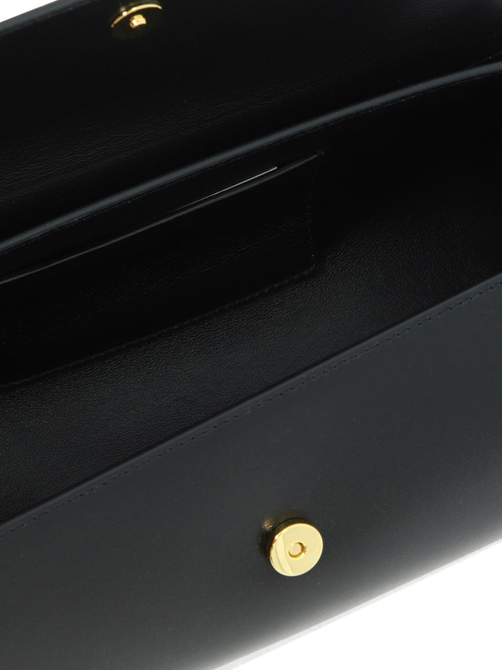 Jil Sander Cannolo Shoulder Bags - Black | d91f6883e533972fe4359bfc4791278009550656