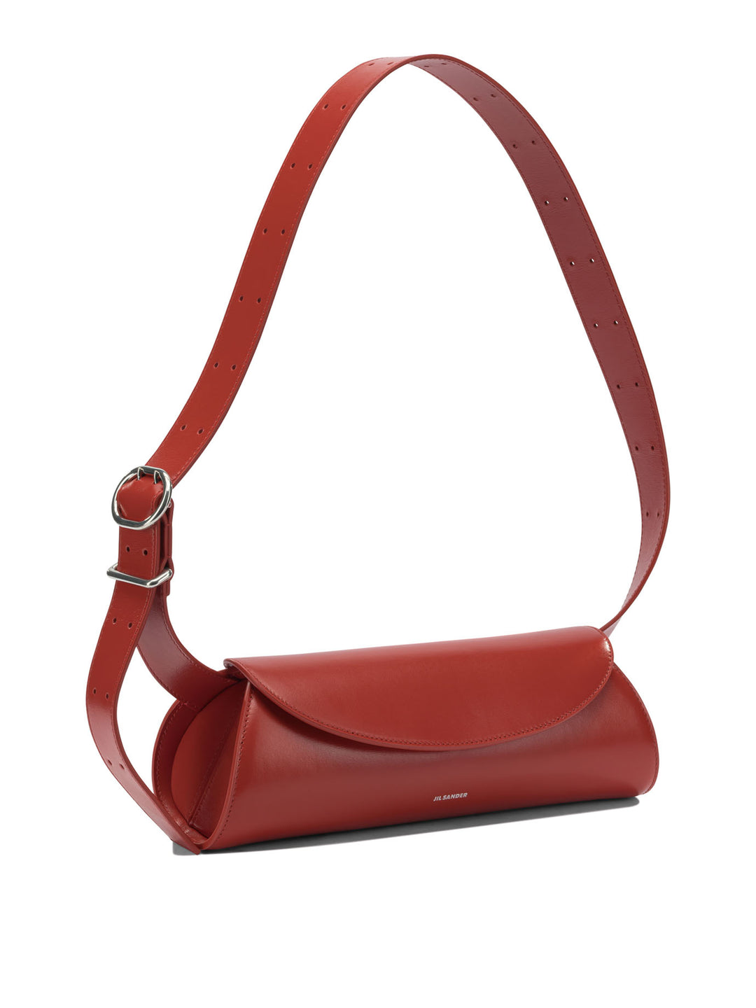 Jil Sander Cannolo Shoulder Bags - Red | c3383edd1517f3a7665cc3c959faa509b3c8a350