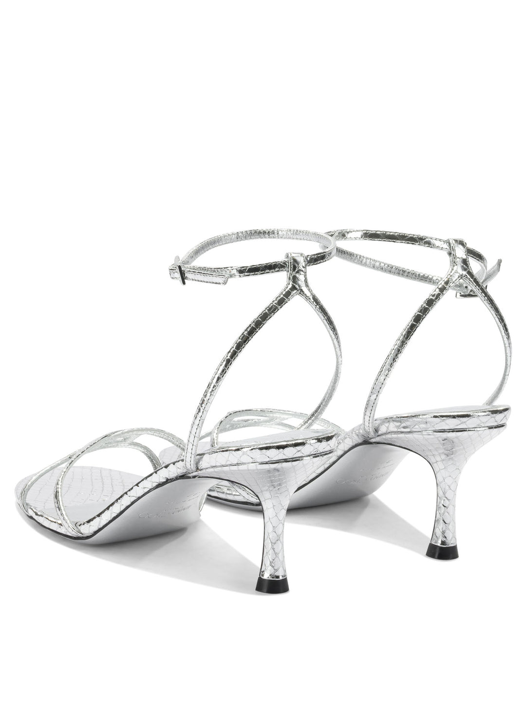 Jimmy Choo Leo 100mm Sandals - Silver | 0db0fa25b6b423d4a4ef424a4b21c841575d6731