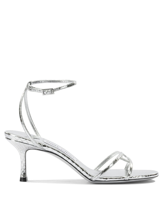 Leo 100mm Sandals Silver