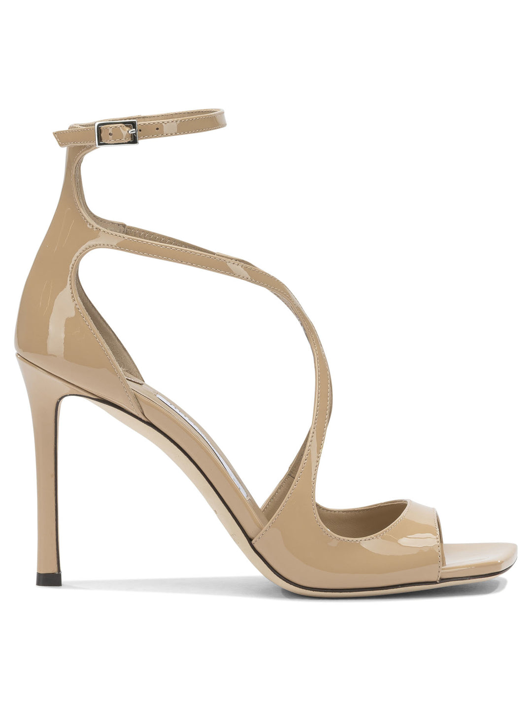 Jimmy Choo Azia 95mm Sandals - Beige | f238a84a60d5ccee897309d010a23b0f5dca45d3