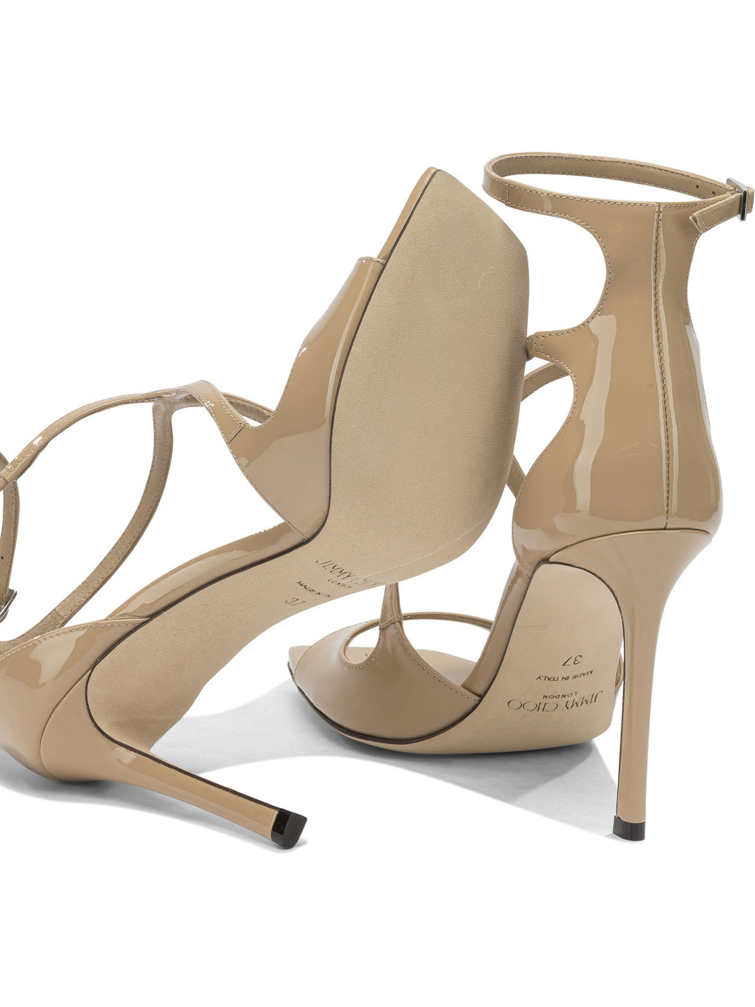 Jimmy Choo Azia 95mm Sandals - Beige | 38a6f845b62ff17db265403e3ed2a3c422ebce51