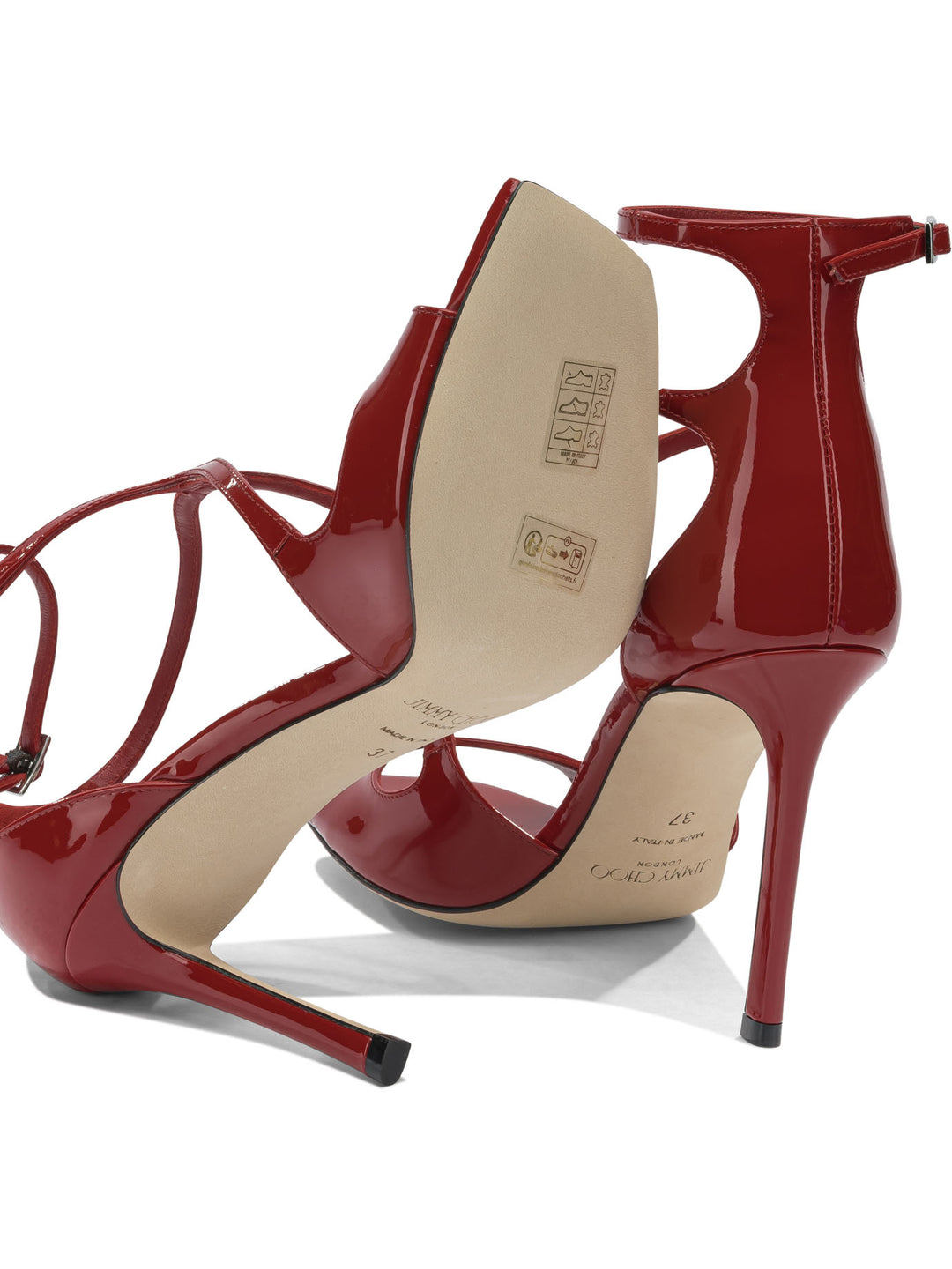 Jimmy Choo Azia 95mm Sandals - Red | 0927170cdbafbb943f921f9a4177b13ca705af83