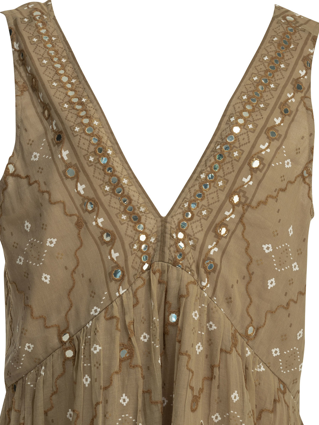 Juliet Dunn Short A-Line Dress Dresses - Brown | 8effc98549dd2c2dcb1e1f96d7448fad85870ba3