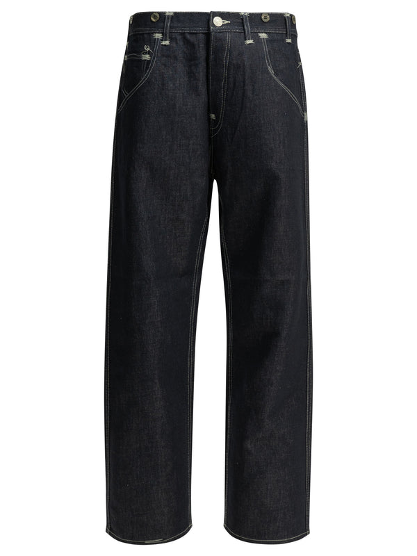 Junya Watanabe Man X Levi'S® 5-Pocket Workwear Wide Leg Jeans Blue