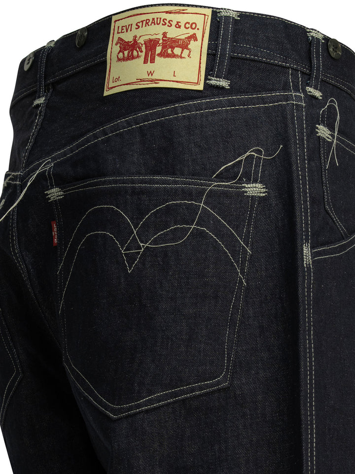 Junya Watanabe Man Junya Watanabe Man X Levi's® 5-Pocket Workwear  Wide Leg Jeans - Blue | fe422817e69eda8044c5fe6217bc7c6bb4c48161