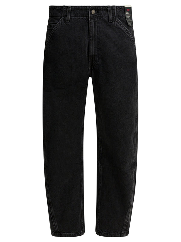Baggy Barrel Jeans Black