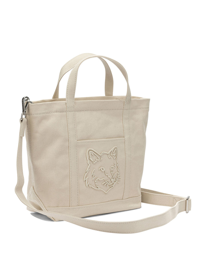 Maison Kitsuné Fox Head Handbags - White | cf6232c1a194a724dd982b19c71e31db15ee24fe
