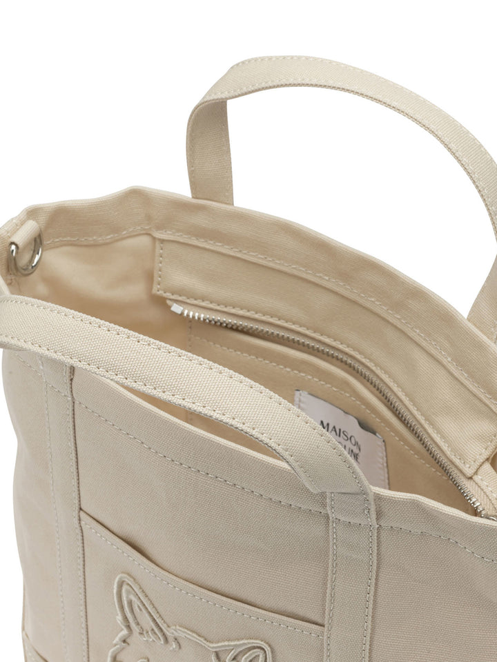 Maison Kitsuné Fox Head Handbags - White | f43f3989e821087ef8c3e5e414f27a1a2ff54fc2