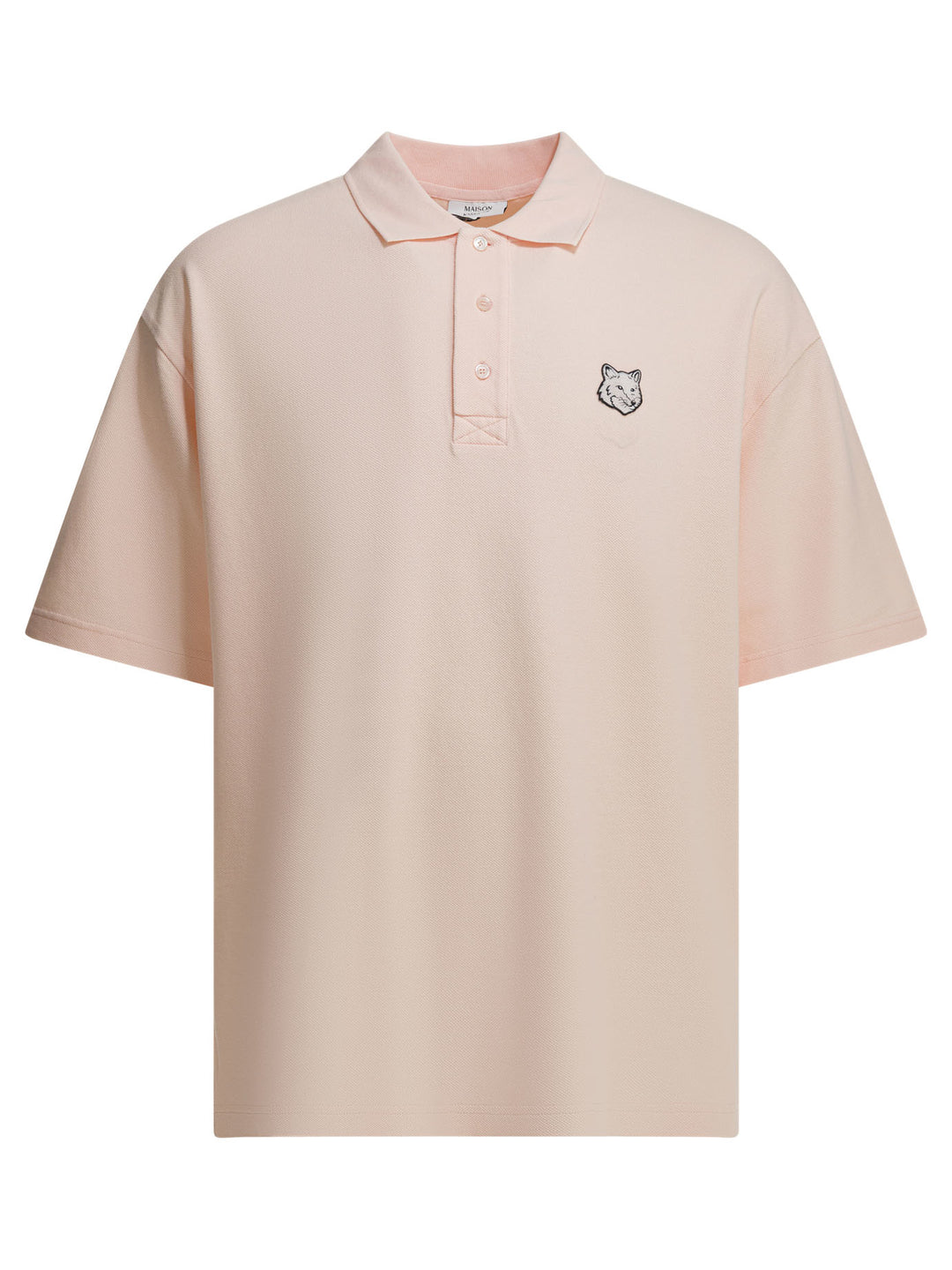 Maison Kitsuné Fox Head Polo shirts - Pink | 295d6ae240755080faa4441b10644deedcb68e4f