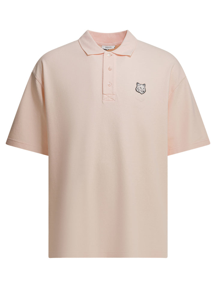 Maison Kitsuné Fox Head Polo shirts - Pink | 295d6ae240755080faa4441b10644deedcb68e4f